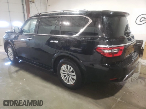 2022 Nissan Armada SV with VIN JN8AY2AC4N9162948, listed as a Copart auction lot 80630064 with 53,724 mi miles and Salvage Title. Bid and sale history available at carsss.com. Image 2.