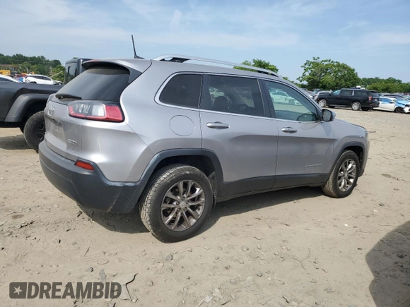 2020 Jeep Cherokee Latitude Plus with VIN 1C4PJLLB9LD625987, listed as a Copart auction lot 55484324 with 67,452 mi miles and Salvage Title. Bid and sale history available at carsss.com. Image 3.