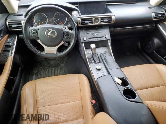 2015 Lexus IS 250 with VIN JTHCF1D2XF5027889, listed as a Copart auction lot 47122285 with 122,426 mi miles and Salvage Title. Bid and sale history available at DreamBid. Image 8.