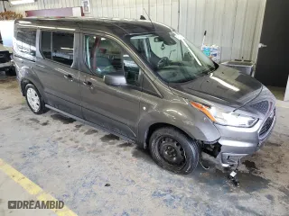 2019 Ford Transit Connect Wagon XLT with VIN NM0GE9F27K1415968, listed as a Copart auction lot 47727415 with 0 mi miles and Salvage Title. Bid and sale history available at carsss.com. Image 4.