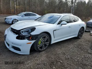 2014 Porsche Panamera S E-Hybrid with VIN WP0AD2A77EL044874, listed as a Copart auction lot 80657424 with 73,809 mi miles and Salvage Title. Bid and sale history available at DreamBid. Image 1.