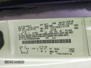 2011 Ford Econoline Cargo Commercial with VIN 1FTNE1EW0BDB35484, listed as a IAAI auction lot 42432502 with Not provided miles and . Bid and sale history available at DreamBid. Image 9.