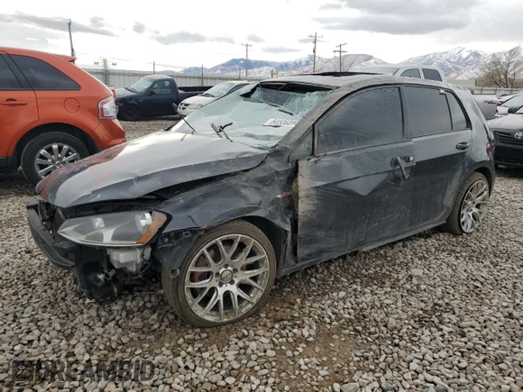 2015 Volkswagen Golf GTI SE with VIN 3VW5T7AU4FM047087, listed as a Copart auction lot 84506894 with 126,113 mi miles and Salvage Title. Bid and sale history available at carsss.com. Image 1.