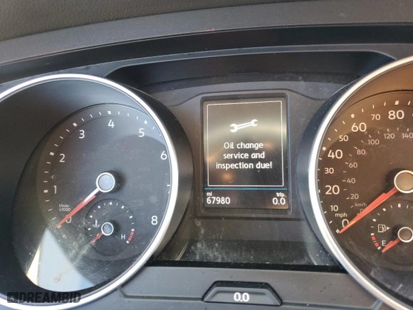 2019 Volkswagen Tiguan S with VIN 3VV0B7AX0KM041552, listed as a Copart auction lot 43811925 with 67,980 mi miles and Salvage Title. Bid and sale history available at carsss.com. Image 9.