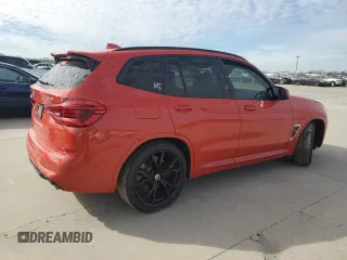2020 BMW X3 M with VIN 5YMTS0C0XL9B95974, listed as a Copart auction lot 86833304 with 67,230 mi miles and Salvage Title. Bid and sale history available at carsss.com. Image 3.