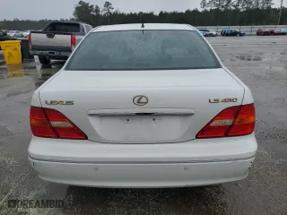 2002 Lexus LS 430 with VIN JTHBN30FX20080117, listed as a Copart auction lot 49990705 with 272,036 mi miles and Salvage Title. Bid and sale history available at carsss.com. Image 6.