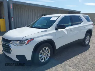 2020 Chevrolet Traverse LS with VIN 1GNERFKW0LJ303818, listed as a IAAI auction lot 42170427 with 67,517 mi miles and . Bid and sale history available at DreamBid. Image 18.