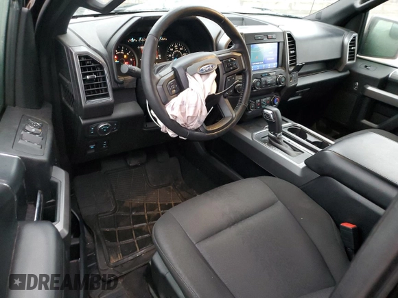 2020 Ford F-150 XL with VIN 1FTEX1EP5LFC02170, listed as a Copart auction lot 85945204 with 43,932 mi miles and Salvage title. Bid and sale history available at DreamBid. Image 8.