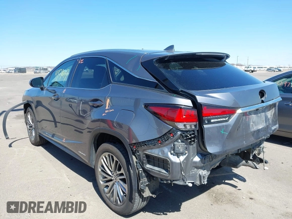 2020 Lexus RX 450h with VIN 2T2JGMDA2LC053394, listed as a IAAI auction lot 41979007 with 56,331 mi miles and . Bid and sale history available at DreamBid. Image 3.