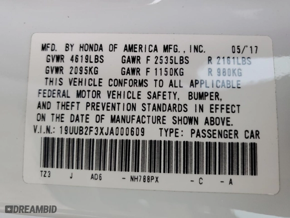 2018 Acura TLX with VIN 19UUB2F3XJA000609, listed as a Copart auction lot 86004934 with 87,857 mi miles and Salvage Title. Bid and sale history available at carsss.com. Image 12.