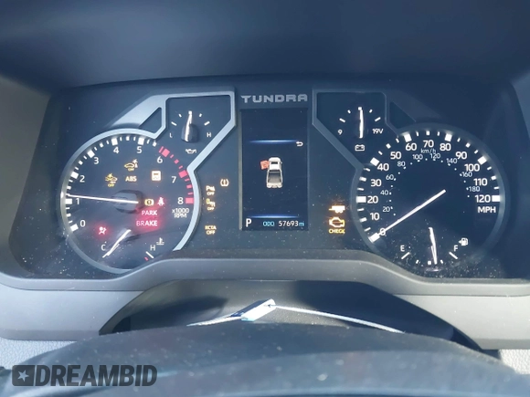 2023 Toyota Tundra Limited with VIN 5TFJA5DB8PX070681, listed as a IAAI auction lot 41617433 with 57,693 mi miles and . Bid and sale history available at DreamBid. Image 7.