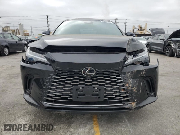 2023 Lexus RX 350h with VIN 2T2BBMCA9PC017082, listed as a Copart auction lot 56201845 with 3,605 mi miles and Salvage title. Bid and sale history available at DreamBid. Image 5.