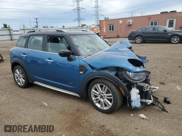 2020 MINI Countryman Cooper with VIN WMZYW5C03L3L13685, listed as a Copart auction lot 58035445 with Not provided miles and Salvage title. Bid and sale history available at DreamBid. Image 4.