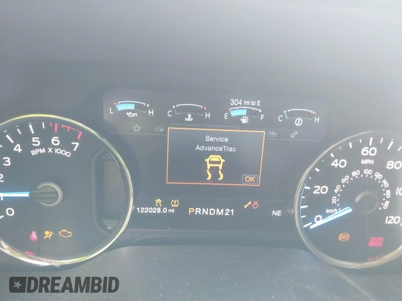 2017 Ford F-150 XL with VIN 1FTEW1EF8HKD80633, listed as a IAAI auction lot 41603566 with 122,028 mi miles. Bid and sale history available at carsss.com. Image 7.
