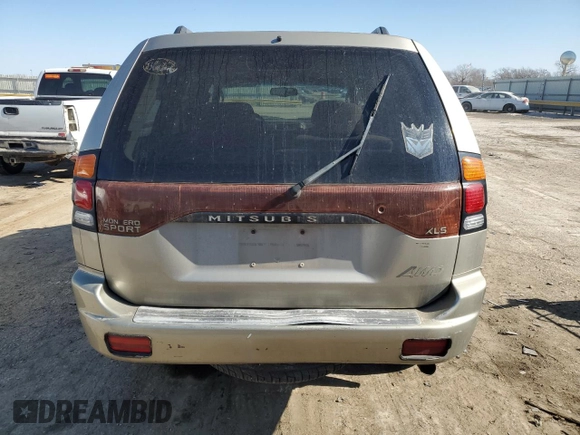 2002 Mitsubishi Montero XLS z VIN JA4MT31R22J009216, wystawiony jako Copart lot #42943735 z przebiegiem 190 168 mil mil oraz Szkoda całkowita • Salvage title. Historia ofert i sprzedaży dostępna na DreamBid. Obrazek 6.