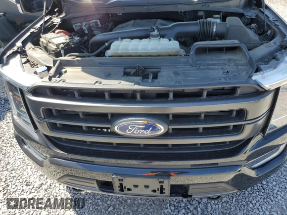 2021 Ford F-150 XL with VIN 1FTFW1E81MFA80456, listed as a Copart auction lot 61268545 with 57,233 mi miles and Salvage title. Bid and sale history available at DreamBid. Image 11.