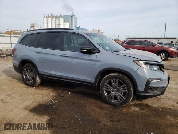 2022 Honda Pilot Sport with VIN 5FNYF6H33NB098226, listed as a Copart auction lot 72526864 with 28,234 mi miles and Salvage Title. Bid and sale history available at carsss.com. Image 4.