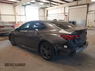 2019 Acura TLX w/A-Spec Pkg with VIN 19UUB1F66KA001827, listed as a IAAI auction lot 41260670 with 89,683 mi miles. Bid and sale history available at carsss.com. Image 3.