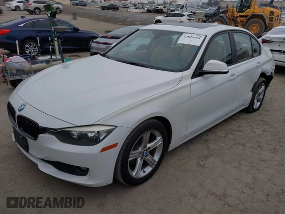 2014 BMW 3 Series 320i with VIN WBA3B1G58ENS80160, listed as a IAAI auction lot 42029951 with 97,306 mi miles. Bid and sale history available at carsss.com. Image 17.
