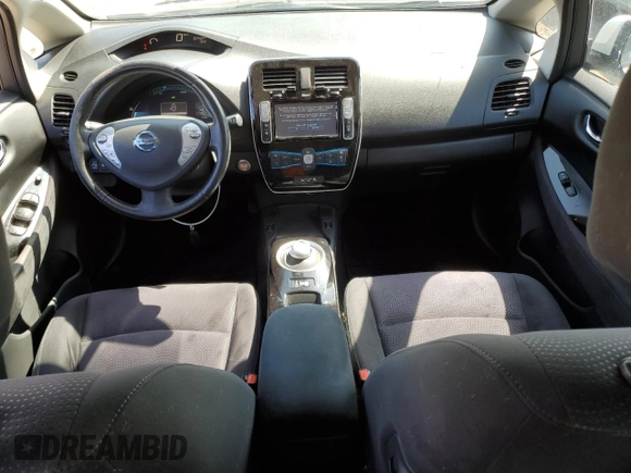 2015 Nissan LEAF SV with VIN 1N4AZ0CP4FC317702, listed as a Copart auction lot 54688805 with 80,491 mi miles and Salvage Title. Bid and sale history available at carsss.com. Image 8.