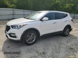 2017 Hyundai Santa Fe 2.4L z VIN 5NMZUDLB9HH028164, wystawiony jako Copart lot #59705725 z przebiegiem 163 048 mil mil oraz Czysty tytuł • Clean title. Historia ofert i sprzedaży dostępna na DreamBid. Obrazek 1.