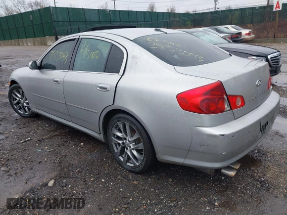 2005 Infiniti G35 with VIN JNKCV51F55M304681, listed as a IAAI auction lot 41970857 with Not Provided miles. Bid and sale history available at carsss.com. Image 3.