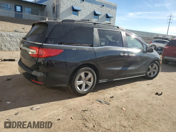 2019 Honda Odyssey EX-L with VIN 5FNRL6H75KB106578, listed as a Copart auction lot 86846304 with 38,769 mi miles and Salvage Title. Bid and sale history available at carsss.com. Image 3.