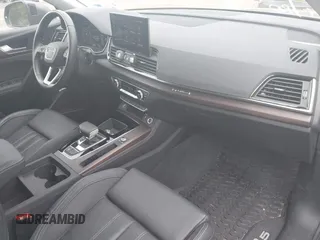 2023 Audi Q5 S line Premium Plus with VIN WA1EAAFY8P2008054, listed as a IAAI auction lot 42678217 with 20,363 mi miles and . Bid and sale history available at DreamBid. Image 5.