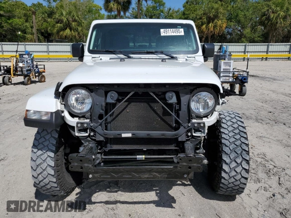 2022 Jeep Gladiator Texas Trail with VIN 1C6HJTAG6NL100369, listed as a Copart auction lot 49114495 with 37,626 mi miles and Salvage title. Bid and sale history available at DreamBid. Image 5.