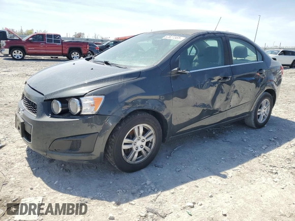 2015 Chevrolet Sonic LT with VIN 1G1JC5SH6F4134436, listed as a Copart auction lot 52627365 with 153,286 mi miles and Salvage Title. Bid and sale history available at DreamBid. Image 1.