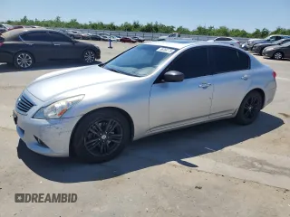 2011 Infiniti G25 with VIN JN1DV6AP7BM604404, listed as a Copart auction lot 56368775 with 245,288 mi miles and Salvage title. Bid and sale history available at DreamBid. Image 1.