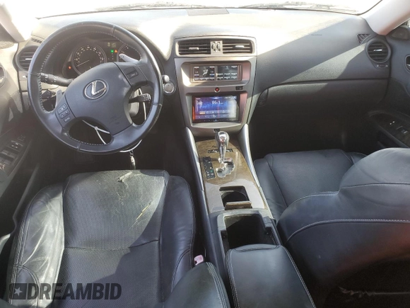2009 Lexus IS 250 with VIN JTHBK262595086475, listed as a Copart auction lot 52990225 with 80,837 mi miles and Salvage Title. Bid and sale history available at carsss.com. Image 8.