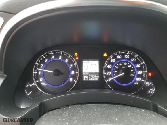 2017 Infiniti QX70 with VIN JN8CS1MW6HM415974, listed as a Copart auction lot 86130374 with 77,638 mi miles and Salvage Title. Bid and sale history available at carsss.com. Image 9.