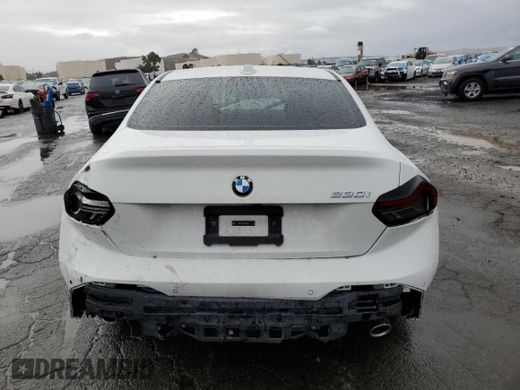 2023 BMW 2 Series 230i with VIN 3MW23CM02P8D36998, listed as a Copart auction lot 79242463 with 4,202 mi miles. Bid and sale history available at carsss.com. Image 6.