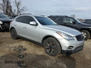 2010 Infiniti EX Journey with VIN JN1AJ0HR9AM754466, listed as a Copart auction lot 86979094 with 150,565 mi miles and Salvage Title. Bid and sale history available at DreamBid. Image 4.