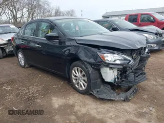2019 Nissan Sentra SV z VIN 3N1AB7AP9KY389431, wystawiony jako IAAI lot #41652025 z przebiegiem 81 241 mil mil oraz . Historia ofert i sprzedaży dostępna na DreamBid. Obrazek 1.