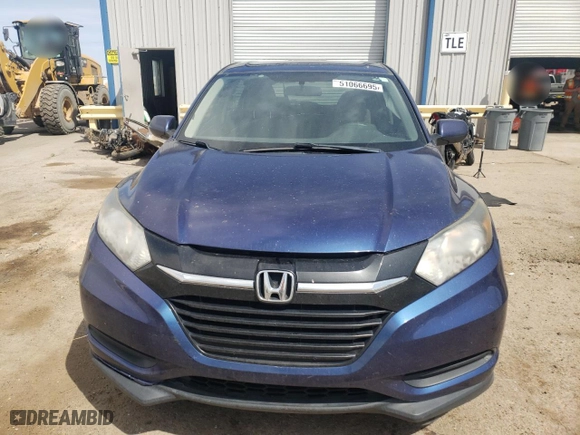 2016 Honda HR-V LX with VIN 3CZRU6H37GM729109, listed as a Copart auction lot 51066695 with 107,857 mi miles and Salvage Title. Bid and sale history available at carsss.com. Image 5.