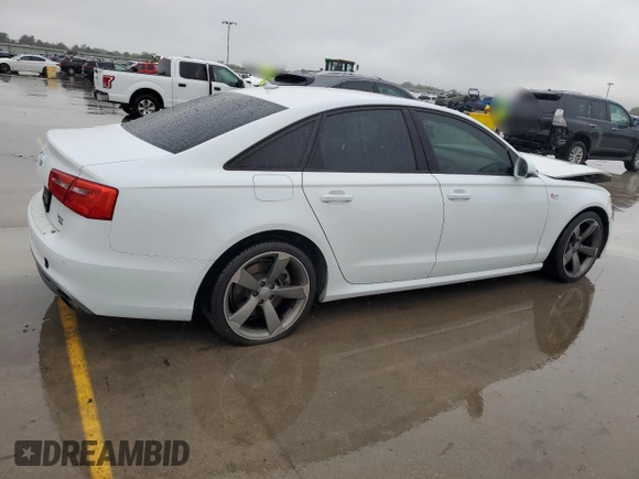 2014 Audi A6 3.0T Prestige with VIN WAUHGAFC9EN113121, listed as a Copart auction lot 80031824 with 106,026 mi miles and Salvage Title. Bid and sale history available at carsss.com. Image 3.