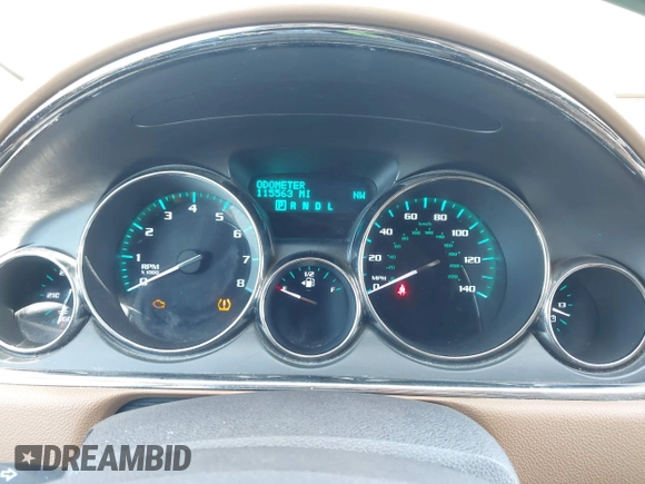 2014 Buick Enclave Leather with VIN 5GAKRBKD3EJ333113, listed as a IAAI auction lot 41955691 with 115,563 mi miles and . Bid and sale history available at carsss.com. Image 7.