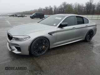 2020 BMW M5 Competition with VIN WBSJF0C08LB448874, listed as a Copart auction lot 48020635 with 0 mi miles and Salvage Title. Bid and sale history available at carsss.com. Image 1.