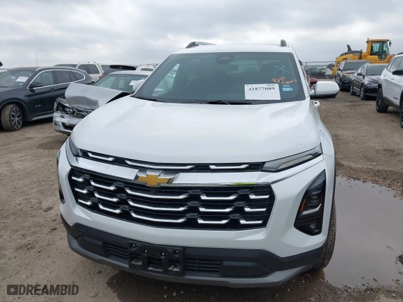 2025 Chevrolet Equinox FWD LT with VIN 3GNAXHEG5SL210787, listed as a IAAI auction lot 41877089 with 5,664 mi miles. Bid and sale history available at carsss.com. Image 12.