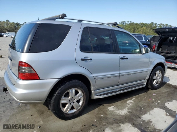 2005 Mercedes-Benz M-Class 3.7L with VIN 4JGAB57E35A546639, listed as a Copart auction lot 50201805 with 88,710 mi miles and Salvage Title. Bid and sale history available at carsss.com. Image 3.