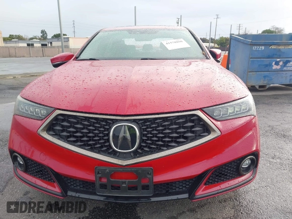 2019 Acura TLX w/A-Spec Pkg with VIN 19UUB1F60KA003573, listed as a IAAI auction lot 41578850 with 48,055 mi miles. Bid and sale history available at carsss.com. Image 12.