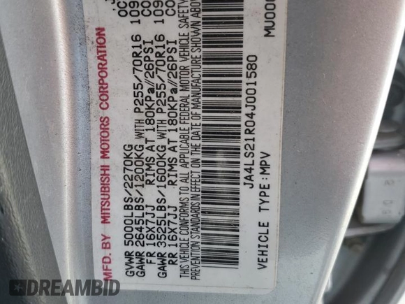 2004 Mitsubishi Montero z VIN JA4LS21R04J001580, wystawiony jako Copart lot #83385474 z przebiegiem 204 070 mil mil oraz Czysty tytuł • Clean title. Historia ofert i sprzedaży dostępna na DreamBid. Obrazek 13.