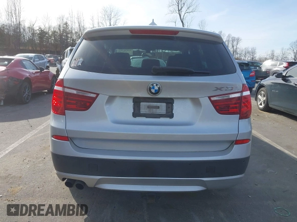 2012 BMW X3 28i with VIN 5UXWX5C58CL729049, listed as a IAAI auction lot 41611212 with 191,583 mi miles and . Bid and sale history available at DreamBid. Image 16.