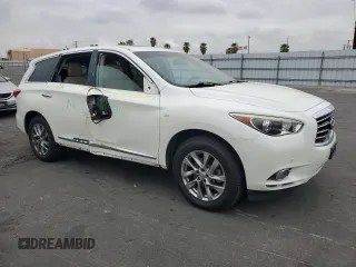 2015 Infiniti QX60 with VIN 5N1AL0MN4FC508766, listed as a Copart auction lot 53473045 with 91,920 mi miles and Salvage Title. Bid and sale history available at carsss.com. Image 4.