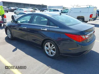 2013 Hyundai Sonata Limited with VIN 5NPEC4AC6DH541950, listed as a IAAI auction lot 41805171 with 162,706 mi miles and . Bid and sale history available at carsss.com. Image 3.