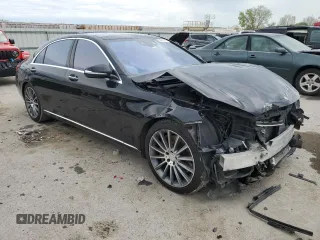 2015 Mercedes-Benz S 550 with VIN WDDUG8FBXFA079688, listed as a Copart auction lot 54261915 with 103,225 mi miles and Salvage Title. Bid and sale history available at DreamBid. Image 4.