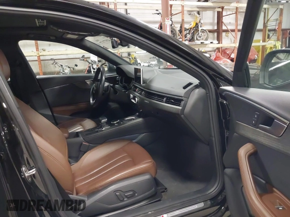 2019 Audi A4 Premium Plus with VIN WAUENAF48KA041431, listed as a IAAI auction lot 41977177 with 53,537 mi miles. Bid and sale history available at carsss.com. Image 5.