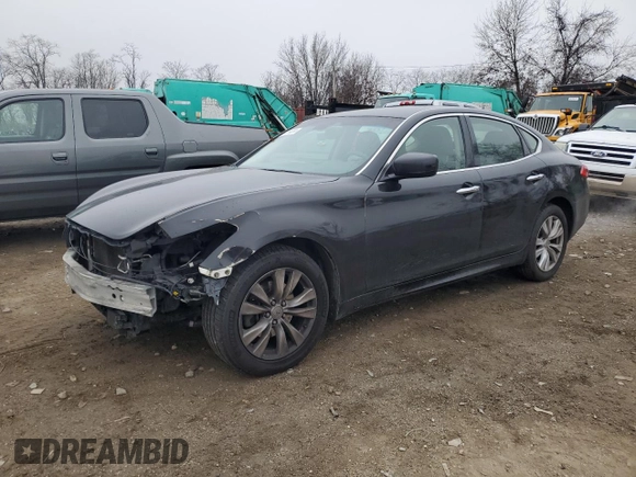 2011 Infiniti M with VIN JN1BY1AR5BM372565, listed as a Copart auction lot 84154384 with 318,255 mi miles and Salvage Title. Bid and sale history available at carsss.com. Image 1.